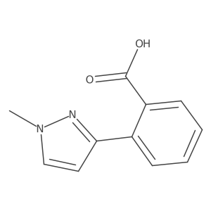 2-(1-Methyl-1H-pyrazol-3-yl)benzoic acid结构式