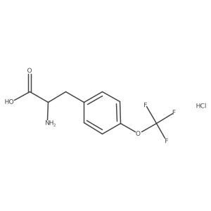 2-Amino-3-[4-(trifluoromethoxy)phenyl]propanoic acid hydrochloride Structure