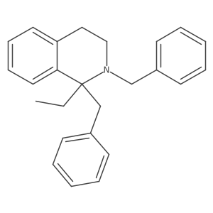 1-Ethyl-1,2,3,4-tetrahydro-1,2-bis(phenylmethyl)isoquinoline Structure