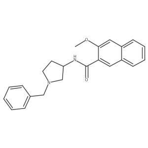 N-(1-benzylpyrrolidin-3-yl)-3-methoxynaphthalene-2-carboxamide Structure