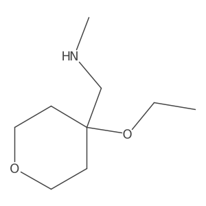 [(4-Ethoxyoxan-4-yl)methyl](methyl)amine Structure