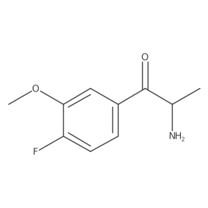 2-Amino-1-(4-fluoro-3-methoxyphenyl)propan-1-one Structure