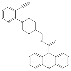 N-{[1-(3-cyanopyridin-2-yl)piperidin-4-yl]methyl}-9H-xanthene-9-carboxamide Structure