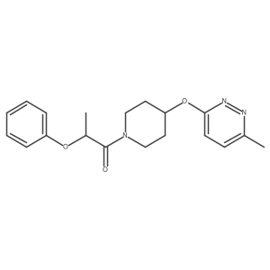 1-(4-((6-Methylpyridazin-3-yl)oxy)piperidin-1-yl)-2-phenoxypropan-1-one结构式