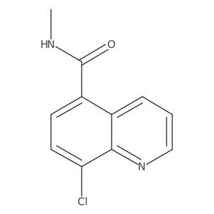 8-chloro-N-methylquinoline-5-carboxamide结构式
