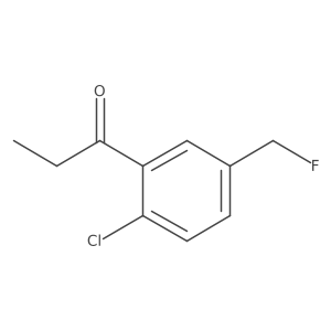 1-(2-Chloro-5-(fluoromethyl)phenyl)propan-1-one Structure