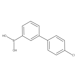3-(4-Chlorophenyl)phenylboronic acid结构式