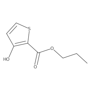 Propyl 3-hydroxy-2-thiophenecarboxylate结构式