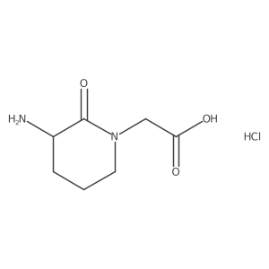 2-(3-Amino-2-oxopiperidin-1-yl)acetic acid;hydrochloride结构式