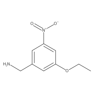 Benzenemethanamine, 3-ethoxy-5-nitro- Structure