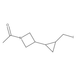 1-(3-(2-(Iodomethyl)cyclopropyl)azetidin-1-yl)ethanone Structure