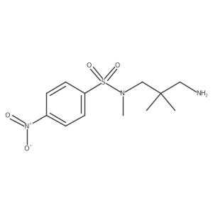 N-(3-Amino-2,2-dimethylpropyl)-N-methyl-4-nitrobenzene-1-sulfonamide结构式