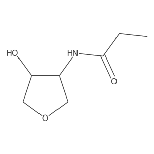 N-(4-Hydroxyoxolan-3-yl)propanamide Structure