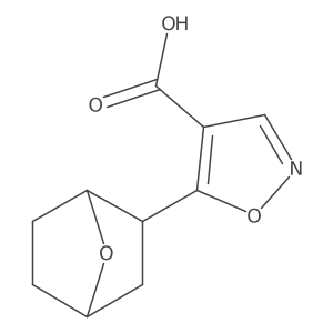 5-{7-Oxabicyclo[2.2.1]heptan-2-yl}-1,2-oxazole-4-carboxylic acid Structure