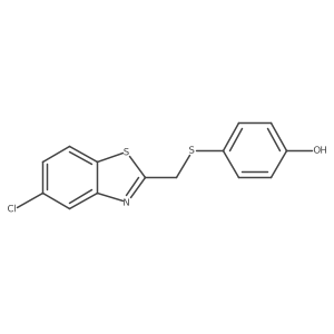4-[[(5-Chloro-2-benzothiazolyl)methyl]thio]phenol结构式