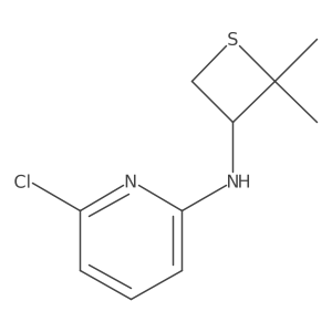 6-Chloro-N-(2,2-dimethylthietan-3-yl)pyridin-2-amine Structure