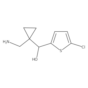 [1-(Aminomethyl)cyclopropyl](5-chlorothiophen-2-yl)methanol Structure