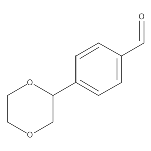 4-(1,4-Dioxan-2-yl)benzaldehyde结构式
