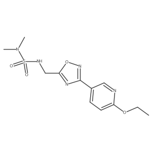 ({[3-(6-Ethoxypyridin-3-yl)-1,2,4-oxadiazol-5-yl]methyl}sulfamoyl)dimethylamine Structure
