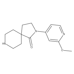 2-(2-Methoxypyridin-4-yl)-2,8-diazaspiro[4.5]decan-1-one Structure