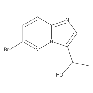 1-(6-Bromoimidazo[1,2-b]pyridazin-3-yl)ethanol结构式