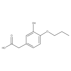 3-Hydroxy-4-propoxyphenylacetic Acid Structure