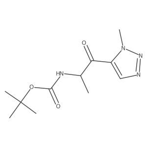 tert-butyl N-[1-(1-methyl-1H-1,2,3-triazol-5-yl)-1-oxopropan-2-yl]carbamate Structure
