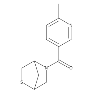 2-Thia-5-azabicyclo[2.2.1]heptan-5-yl(6-methylpyridin-3-yl)methanone Structure