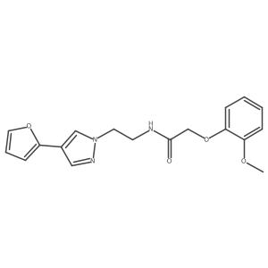 N-(2-(4-(furan-2-yl)-1H-pyrazol-1-yl)ethyl)-2-(2-methoxyphenoxy)acetamide Structure