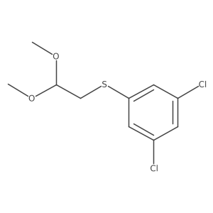 1,3-Dichloro-5-[(2,2-dimethoxyethyl)sulfanyl]benzene Structure