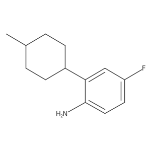 4-Fluoro-2-(4-methylcyclohexyl)aniline结构式