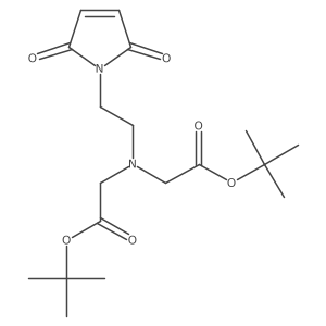 Di-tert-butyl 2,2'-((2-(2,5-dioxo-2,5-dihydro-1H-pyrrol-1-yl)ethyl)azanediyl)diacetate结构式
