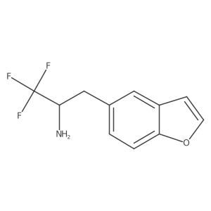 3-(1-Benzofuran-5-yl)-1,1,1-trifluoropropan-2-amine结构式