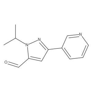 1-isopropyl-3-(pyridin-3-yl)-1H-pyrazole-5-carbaldehyde结构式