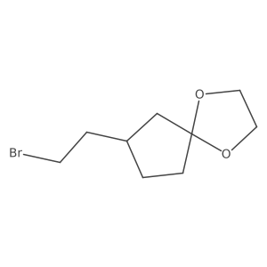 7-(2-Bromoethyl)-1,4-dioxaspiro[4.4]nonane Structure