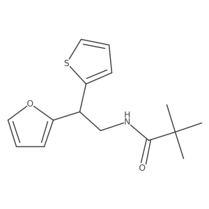 N-[2-(furan-2-yl)-2-(thiophen-2-yl)ethyl]-2,2-dimethylpropanamide Structure