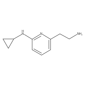 6-(2-aminoethyl)-N-cyclopropylpyridin-2-amine结构式