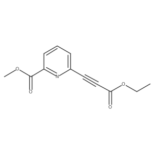 Methyl 6-(3-ethoxy-3-oxoprop-1-yn-1-yl)pyridine-2-carboxylate Structure
