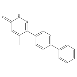4-methyl-3-(4-phenylphenyl)-1H-pyridazin-6-one结构式
