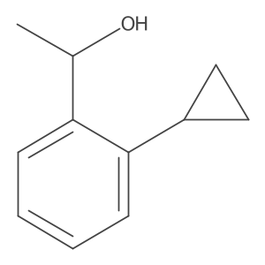 (1R)-1-(2-cyclopropylphenyl)ethan-1-ol结构式
