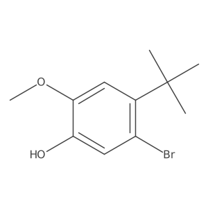 5-Bromo-4-(tert-butyl)-2-methoxyphenol Structure