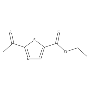 Ethyl 2-acetyl-5-thiazolecarboxylate Structure