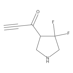 1-(4,4-Difluoropyrrolidin-3-yl)prop-2-yn-1-one结构式