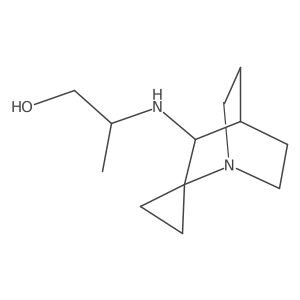 2-({1-Azaspiro[bicyclo[2.2.2]octane-2,1'-cyclopropane]-3-yl}amino)propan-1-ol结构式