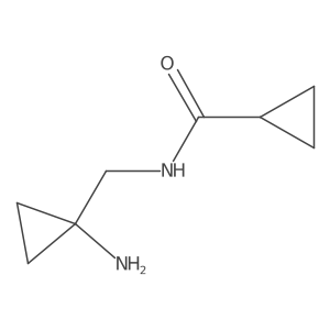 N-[(1-aminocyclopropyl)methyl]cyclopropanecarboxamide结构式