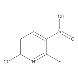 6-Chloro-2-fluoropyridine-3-sulfinic acid Structure