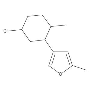 4-(5-Chloro-2-methylcyclohexyl)-2-methylfuran结构式