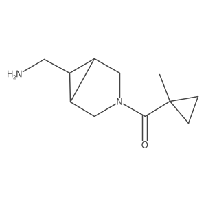 [3-(1-Methylcyclopropanecarbonyl)-3-azabicyclo[3.1.0]hexan-6-yl]methanamine Structure