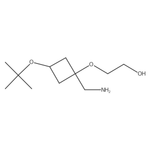 2-[1-(Aminomethyl)-3-(tert-butoxy)cyclobutoxy]ethan-1-ol Structure