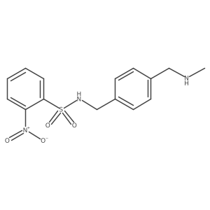 N-({4-[(methylamino)methyl]phenyl}methyl)-2-nitrobenzene-1-sulfonamide结构式